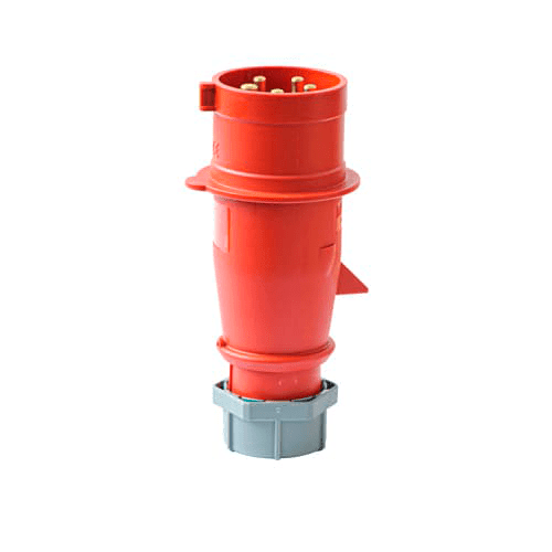 ENCHUFE 32AMP 3P+N+T 415V ROJO 6H IP44 MENNEKES1