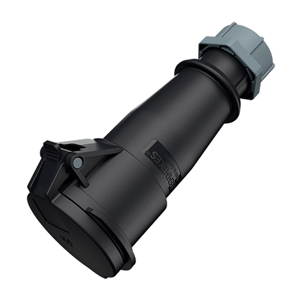 TOMA AEREO 32AMP 3P+T 500V NEGRO 7H IP44 MENNEKES