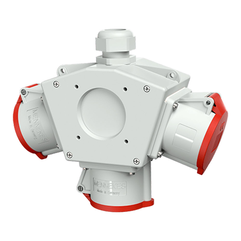 TOMA TRIPLE AEREO 32AMP 3P+T 415V ROJO 6H IP44 (DELTA BOX) MENNEKES4