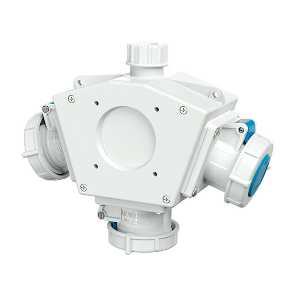 TOMA TRIPLE AEREO 16AMP 2P+T 250V AZUL 6H IP67 (DELTA BOX) MENNEKES4