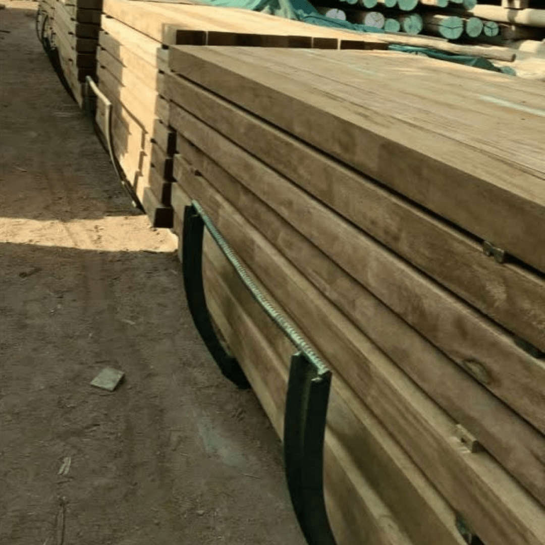 CRUCETA DE MADERA TRATADA DE 102X127X2400MM HUAYRURO TORNILLO MT