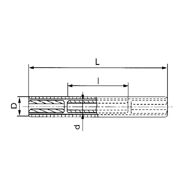 MANGUITOS DE EMPLAME ALUMINIO Ø:24MM MODELO JY-95BG LB40J-95 ARAGCU HE2