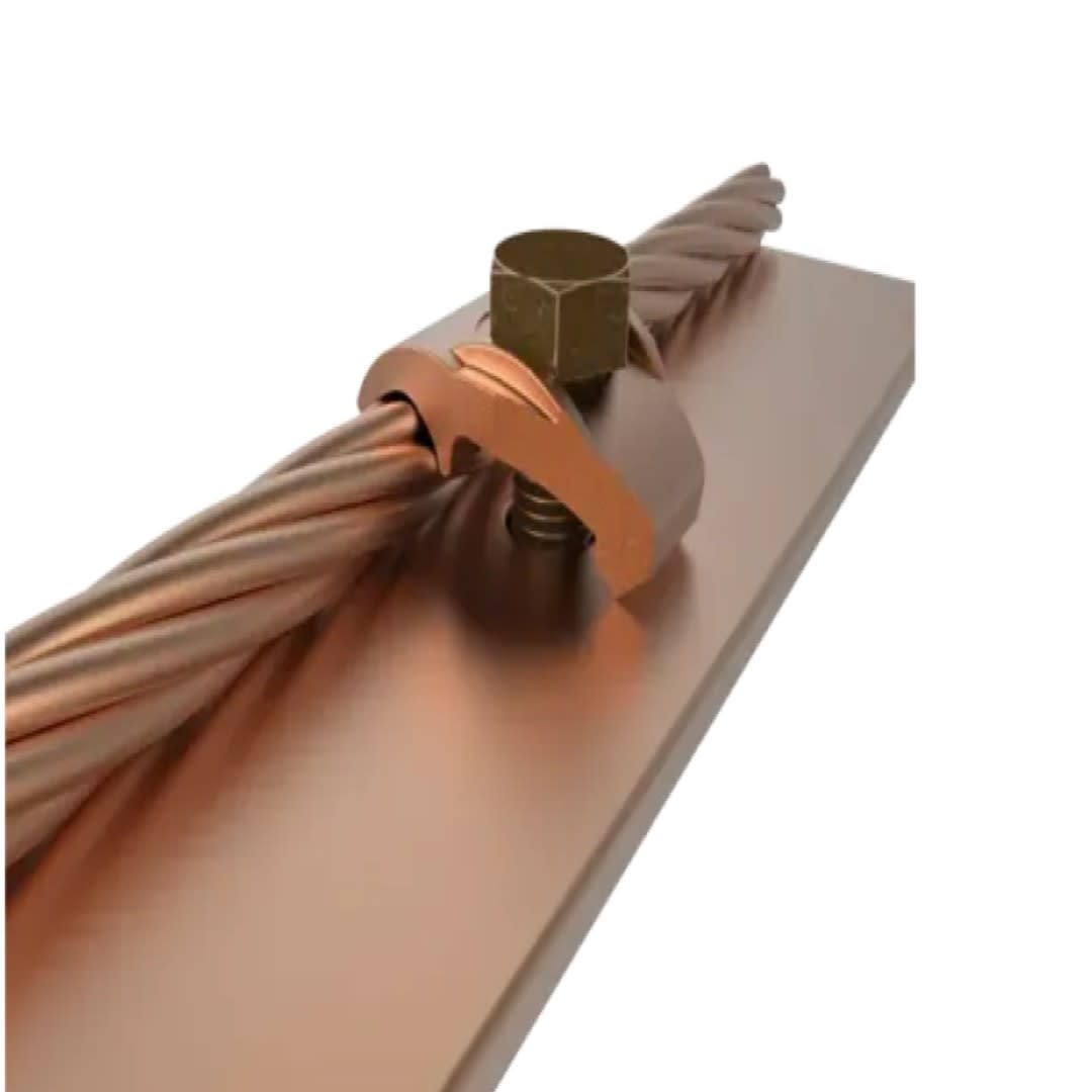 CONECTOR MECANICO CU TIPO GBM P/CABLE 4AWG-2/0AWG A BARRA 1/4'' PERNO 3/8'' UL BURNDY4