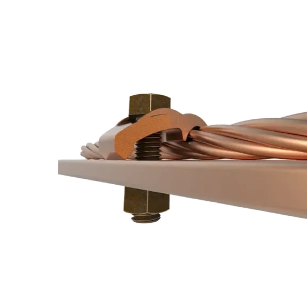 CONECTOR MECANICO CU TIPO GBM P/CABLE 4AWG-2/0AWG A BARRA 1/4'' PERNO 3/8'' UL BURNDY5