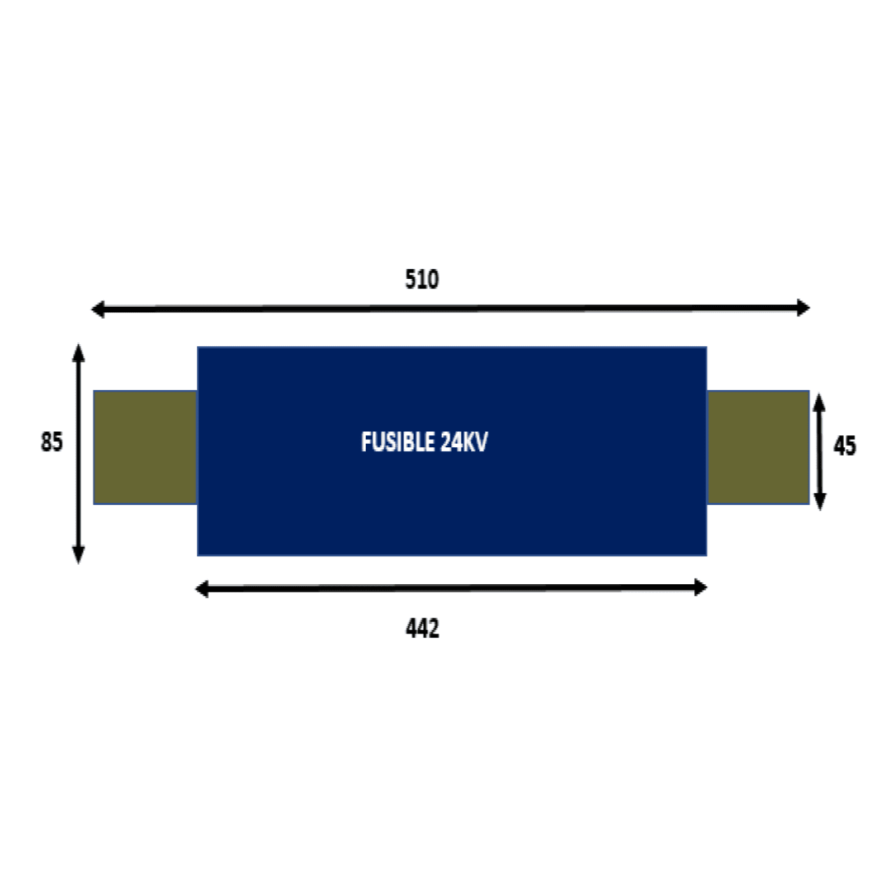 FUSIBLE LIMITADOR DE CORRIENTE HH 24KV 4AMP TDMEJ COOPER BUSSMANN3