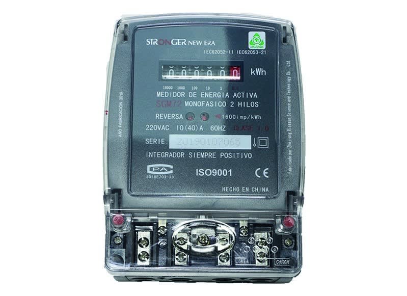 MEDIDOR MONOFASICO ANALOGO 220V 5(60)A 60HZ IP51 SGM72 STRONGER1