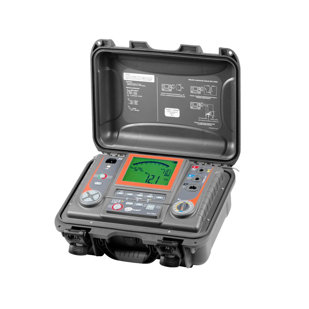 MEGOHMETRO DIGITAL 5KV/15TOHMS IP54 BLUETOOTH MIC-5005 SONEL