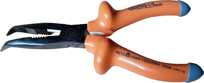 ALICATE BOCA SEMI REDONDA ACODADA 45° AISLADO 1000V MS13 PENTA ALROC1