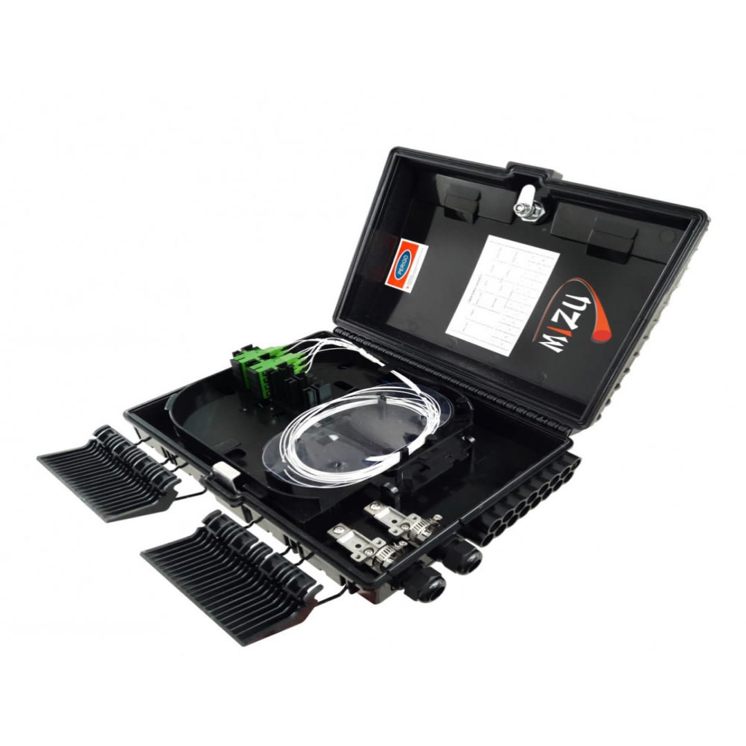 CAJA DISTRIBUCION 2X16 SC/APC, C/SPLITT.PLC 1X8 /BK MZDB0216BK/F-8 MIZU1