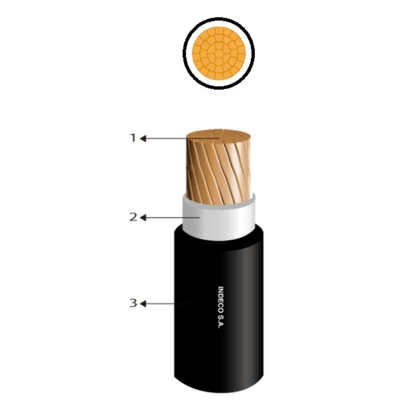 CABLES N2XOH 0,6/1kV UNIPOLAR 1X4MM P00000839-21 INDECO