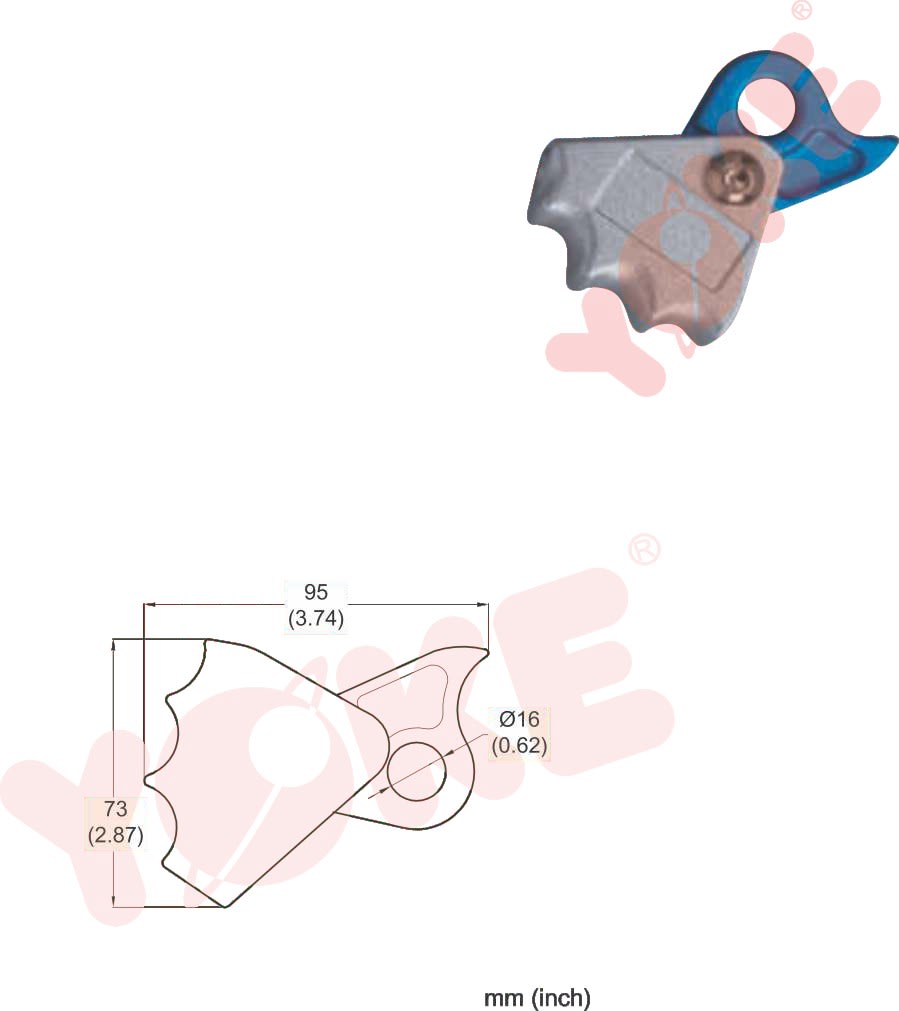 FRENO DE SOGA CON CUERPO DE ALUMINIO 900 LBS / 4KN N660 YOKE1