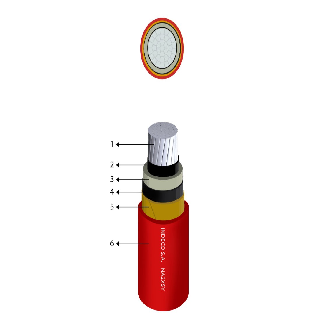 CABLE NA2XSY 18/30KV 50MM2 P00003669 INDECO
