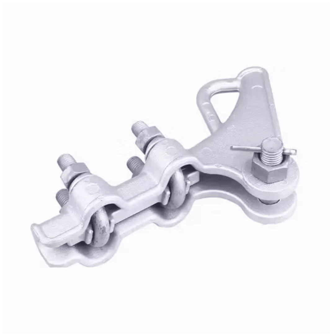 GRAPAS DE ANCLAJE TIPO PISTOLA 2 PERNOS HIERRO MALEABLE MODELO NLD-1 Ø50-10.0MM ARAGCU HE1