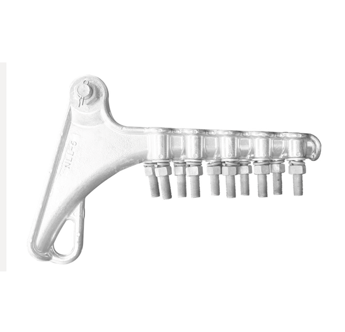 GRAPAS DE ANCLAJE TIPO PISTOLA 5 PERNOS ALUMINIO MODELO NLL1-5A Ø25.2-36.2MM ARAGCU HE1