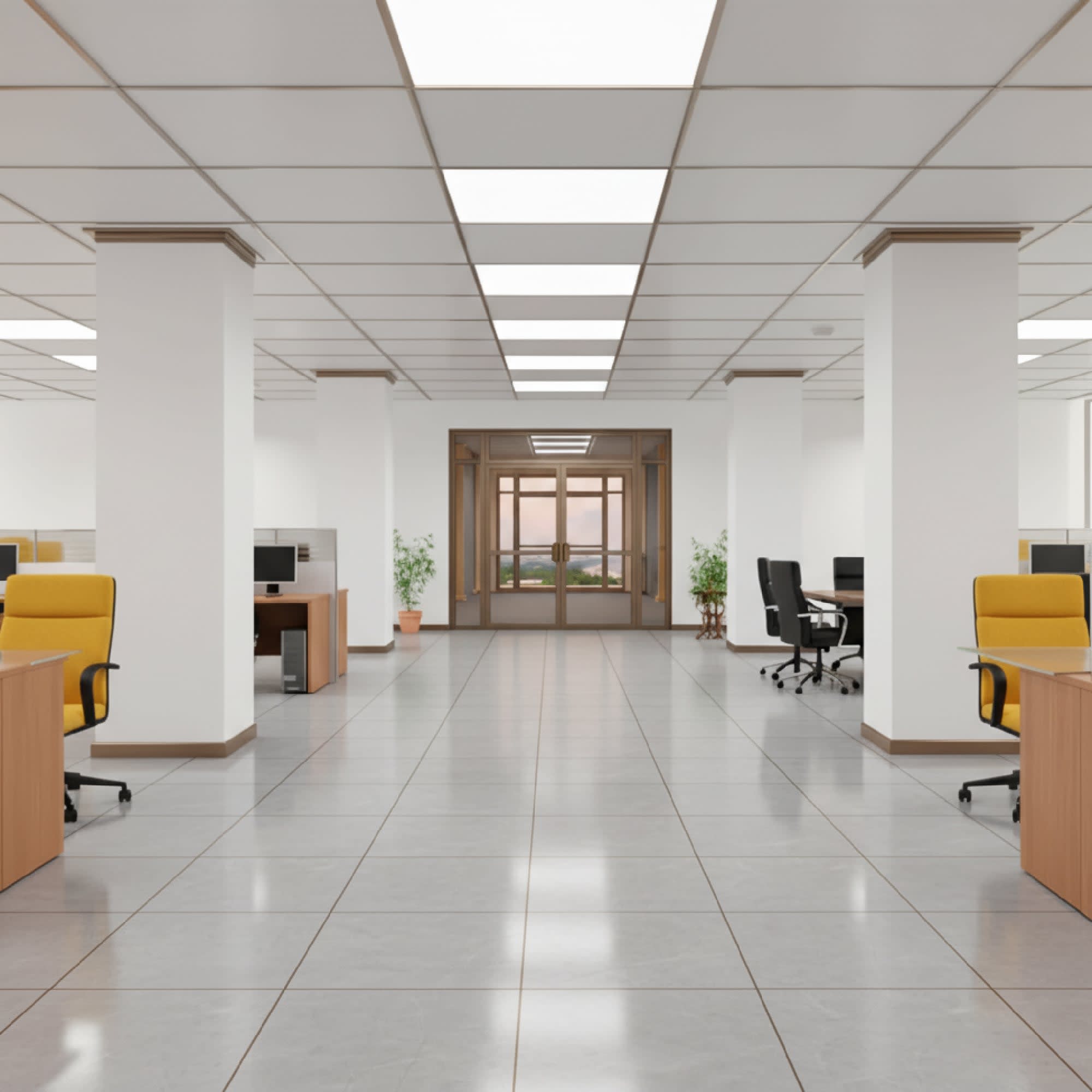 PANEL LED 48W IP20 4800LM 50000HR 6500K 185-265VAC605X605MM P/EMPOTRAR NV-6060X48W NAVIA LED1