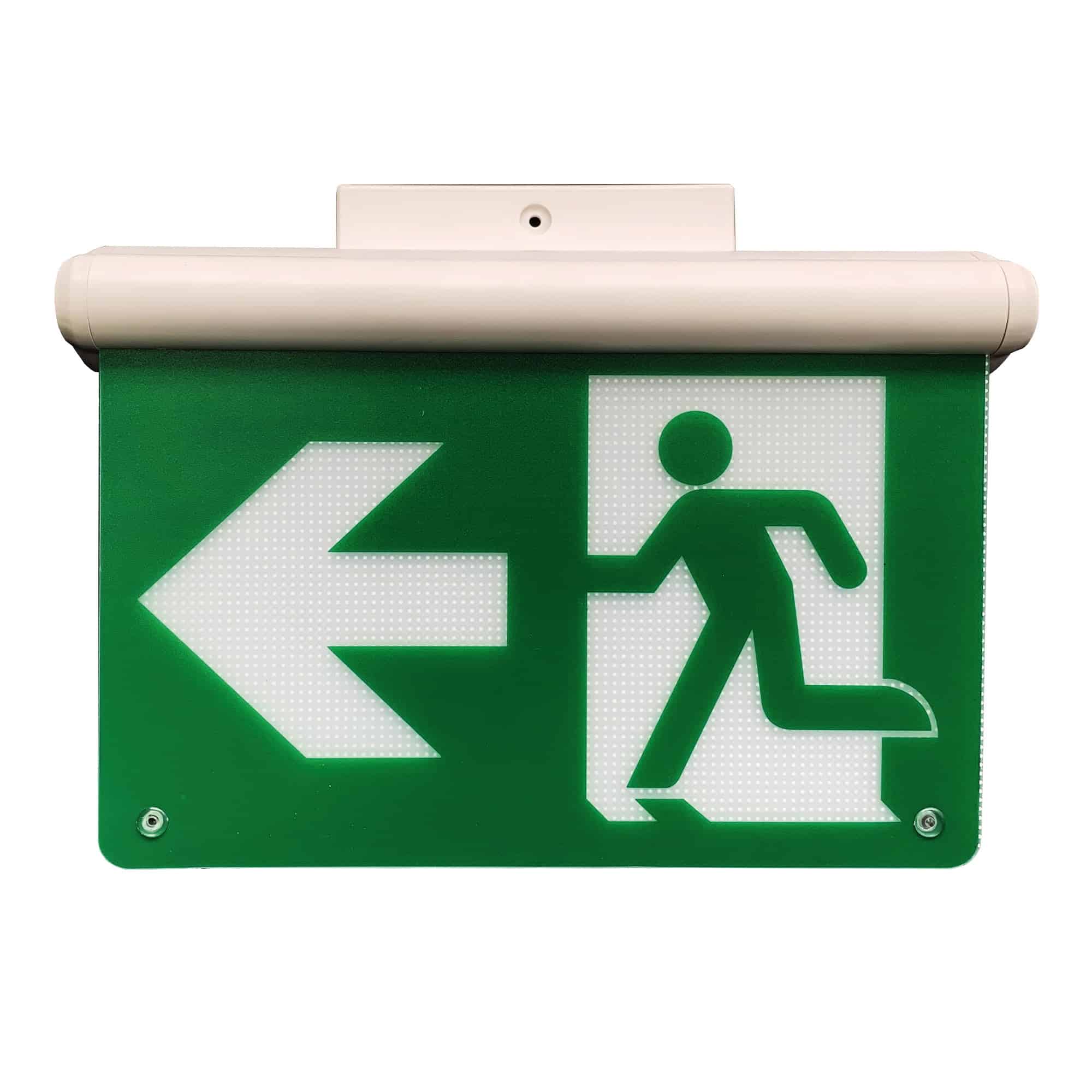 SEÑAL DE SEG EMERG 3W 30LM AUT 3H PICTOGRAMA EN COLOR VERDE 6500K 220-240VAC NV-7008MUL NAVIA LED4