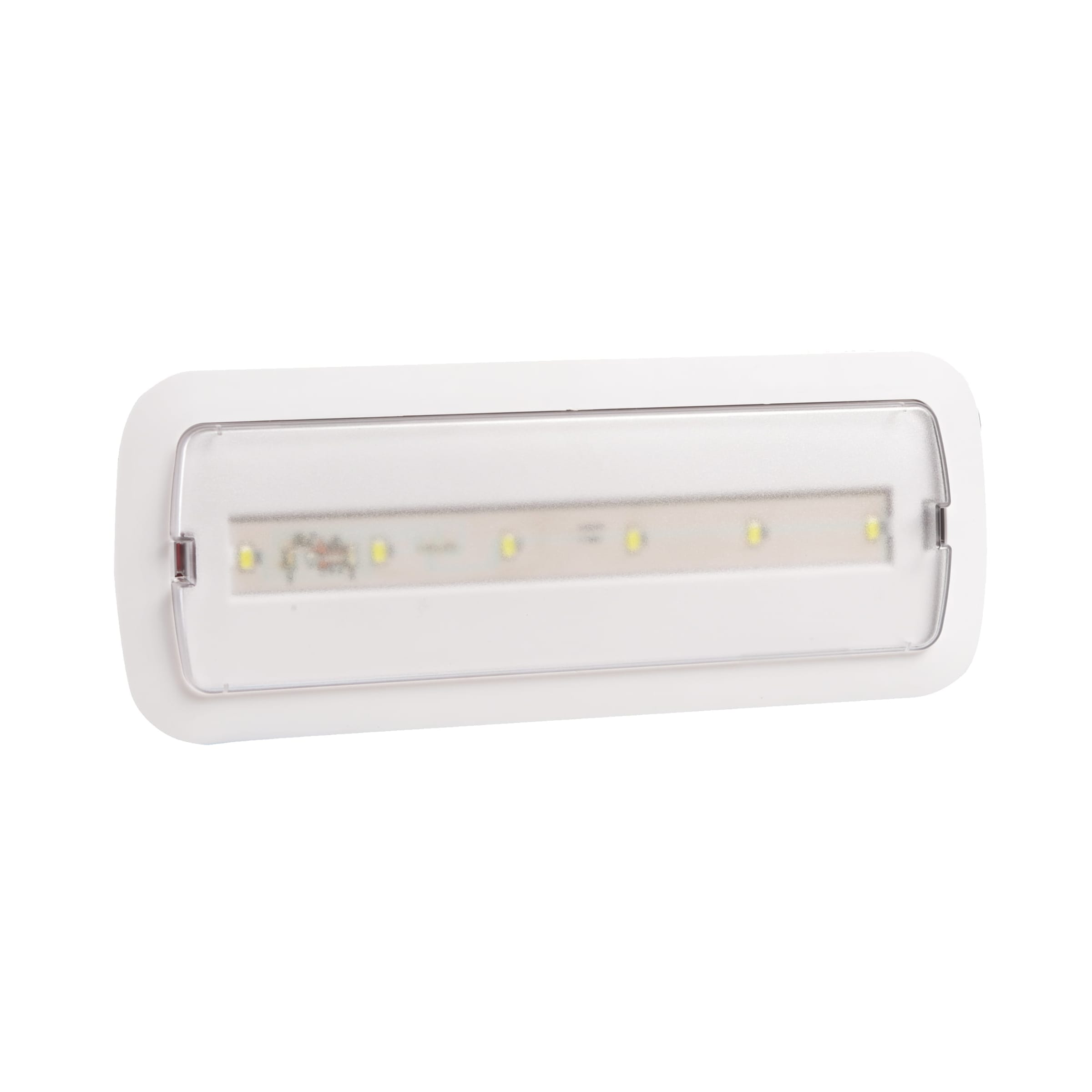 LUMINARIA DE EMERG 3W 300LM 6 LED SMD AUT 90 MIN C/BATERIA INTERNA IP20 220V NV-7039A NAVIA LED4