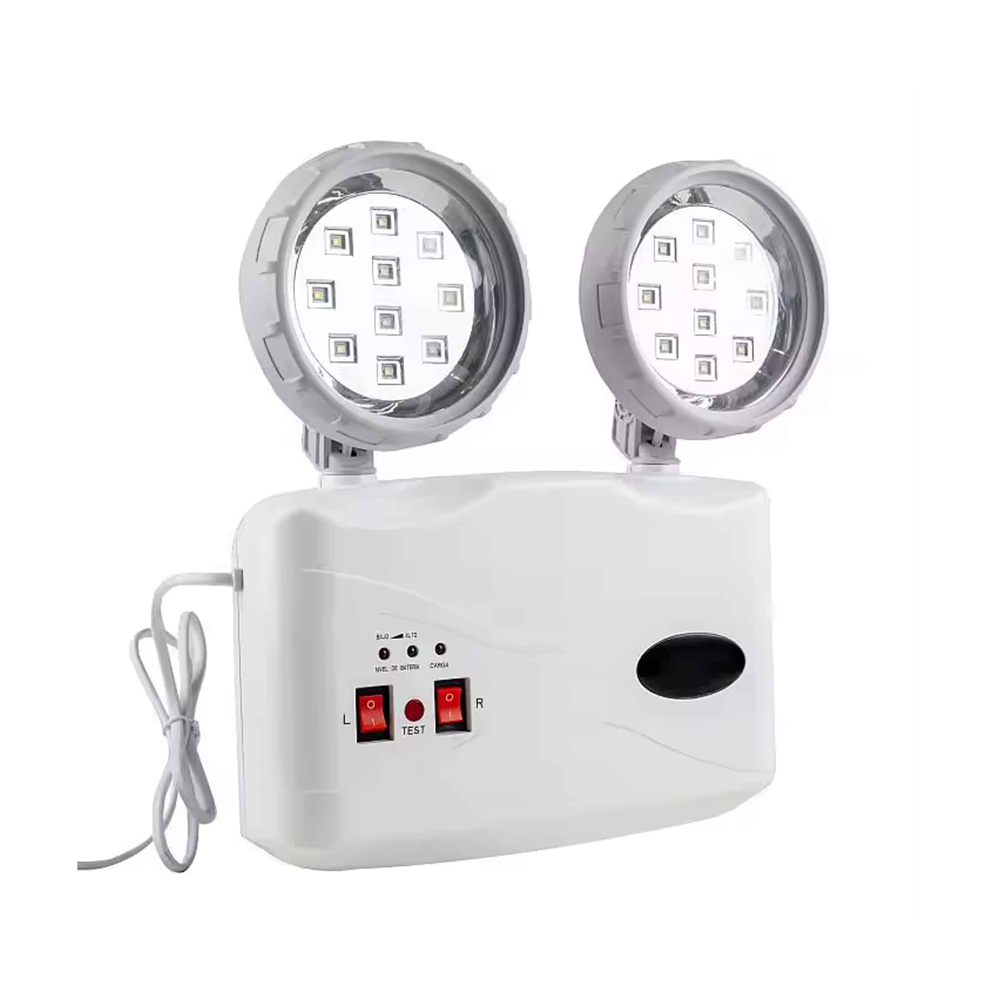 LUMINARIA DE EMERGENCIA Slim 4W. 400lm. 6500K.IP20 IK06 32LEDS. AUTO. 8HR C/BAT.INTERNA. 100-240VAC. C/ENCHUFE NAVIALEDLIGHTING4