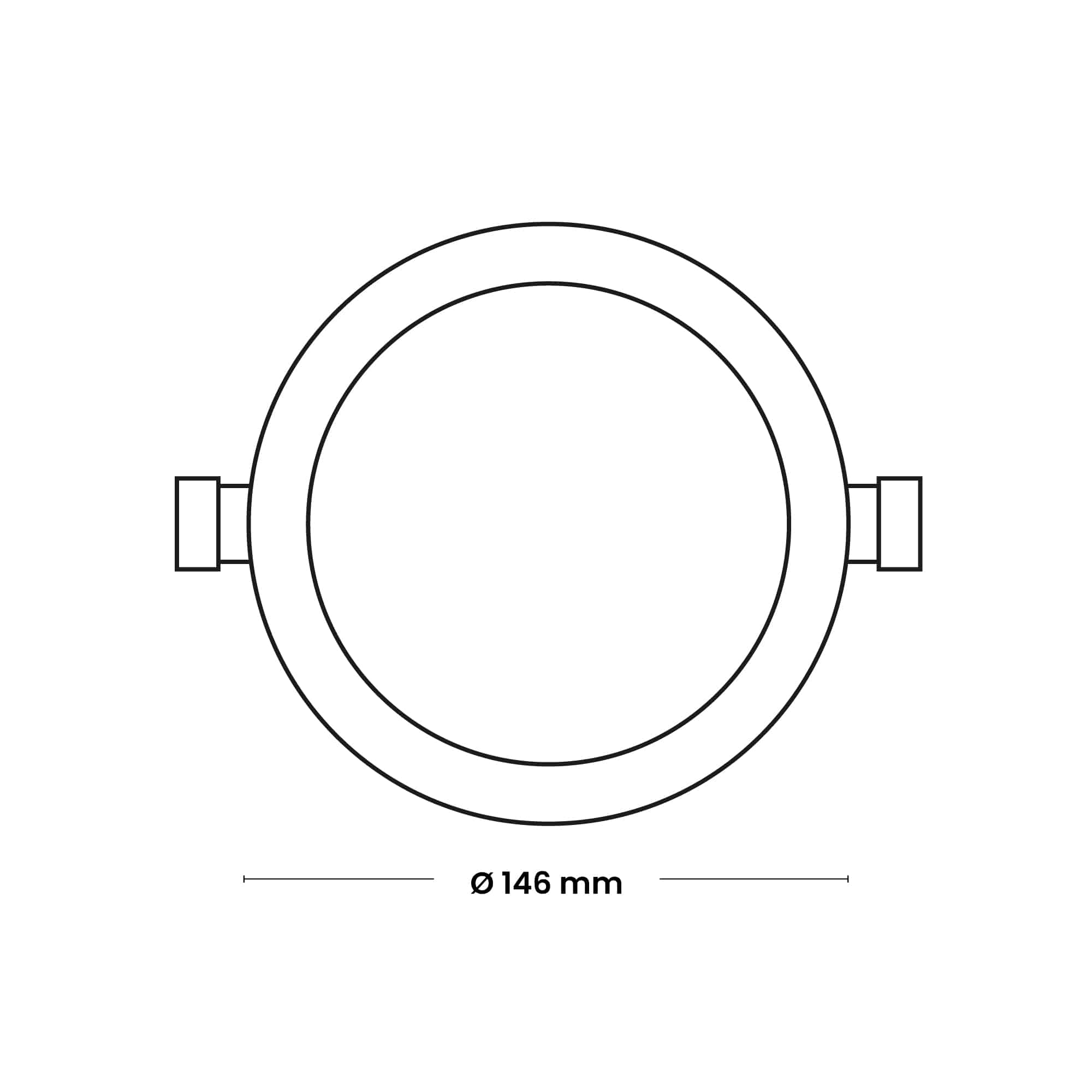 DOWNLIGHT LED CIRCULAR EMPOTRADO 9W 675lM IP20 6500K 220-240VAC NV-LPR1-9WR NAVIA LED