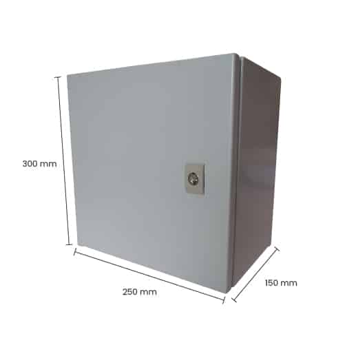 TABLERO METALICO ADOSABLE HERMETICO C/PLACA DE ACERO IP66 300X250X150MM NVB3025/150 NAVIA BOX3