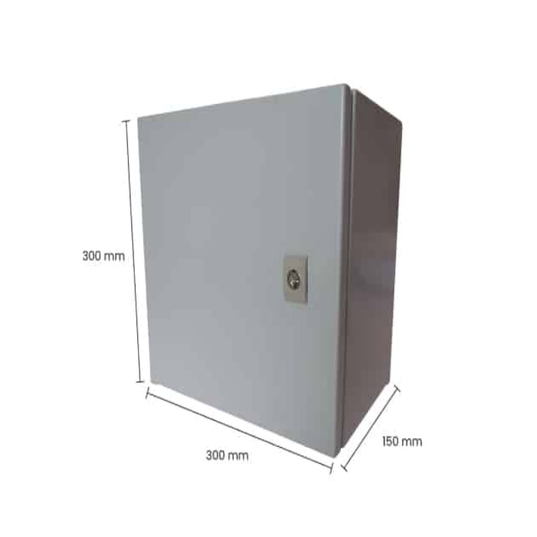 TABLERO METALICO ADOSABLE HERMETICO C/PLACA DE ACERO IP66 300X300X150MM NVB33/150 NAVIA BOX3