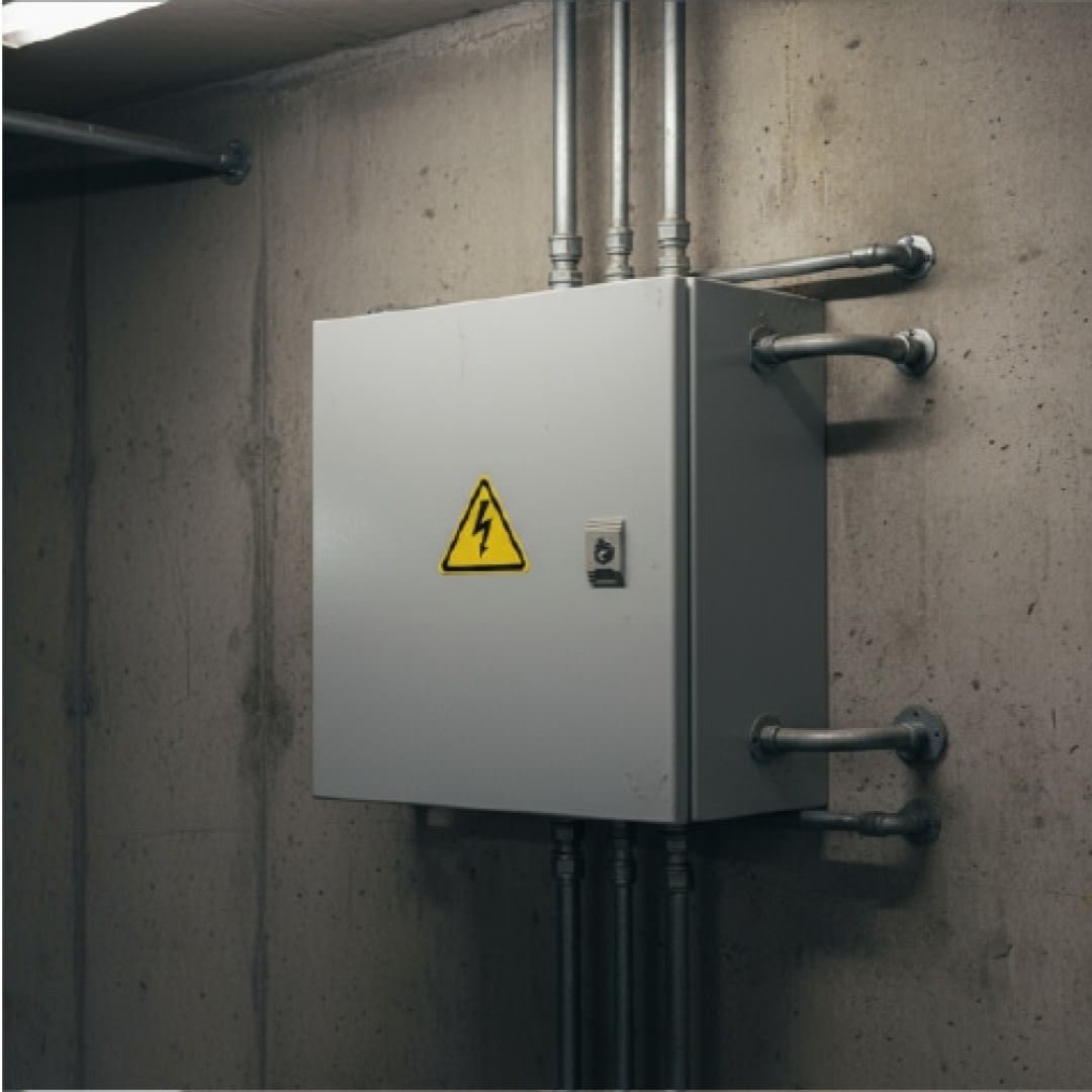 TABLERO METALICO ADOSABLE HERMETICO C/PLACA DE ACERO IP66 1000X600X250MM NVB106/250 NAVIA BOX4