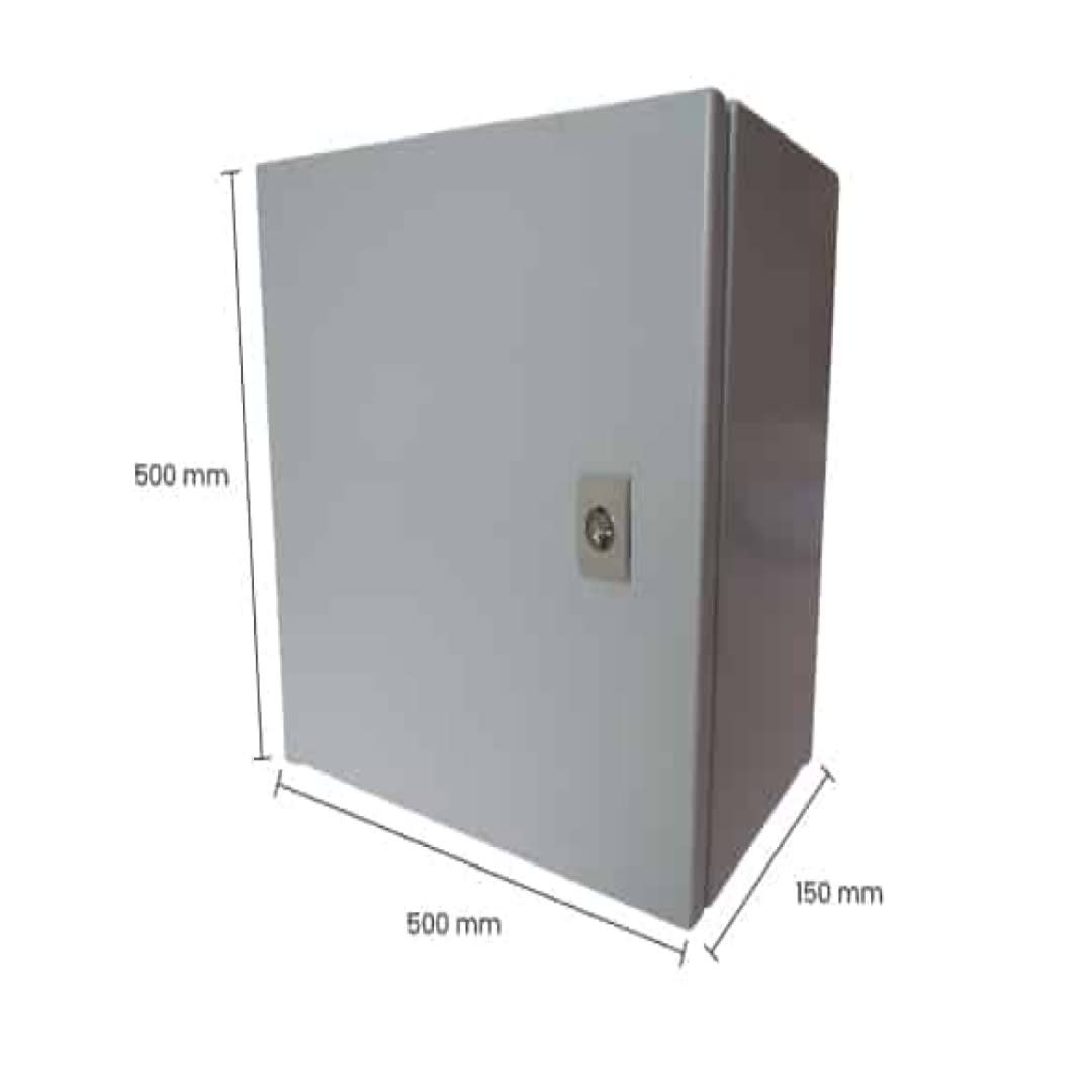 TABLERO METALICO ADOSABLE HERMETICO C/PLACA DE ACERO IP66 500X500X150MM NVB55/150 NAVIA BOX1