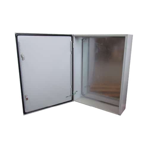 TABLERO METALICO ADOSABLE HERMETICO C/PLACA DE ACERO IP66 800X600X200MM NVB86/200 NAVIA BOX
