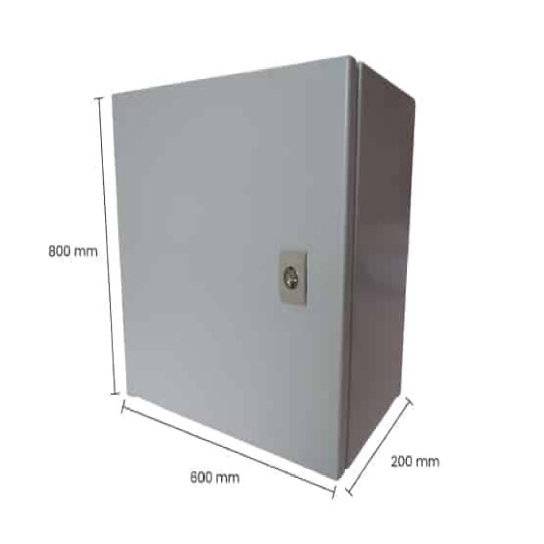 TABLERO METALICO ADOSABLE HERMETICO C/PLACA DE ACERO IP66 800X600X200MM NAVIA BOX2