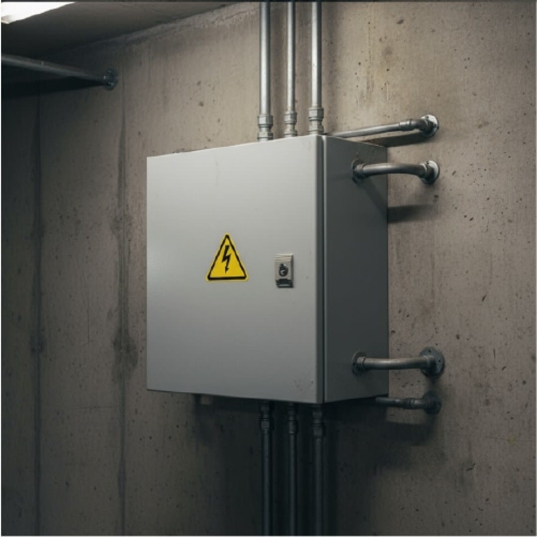 TABLERO METALICO ADOSABLE HERMETICO C/PLACA DE ACERO IP66 1200X800X300MM NVB128/300 NAVIA BOX4