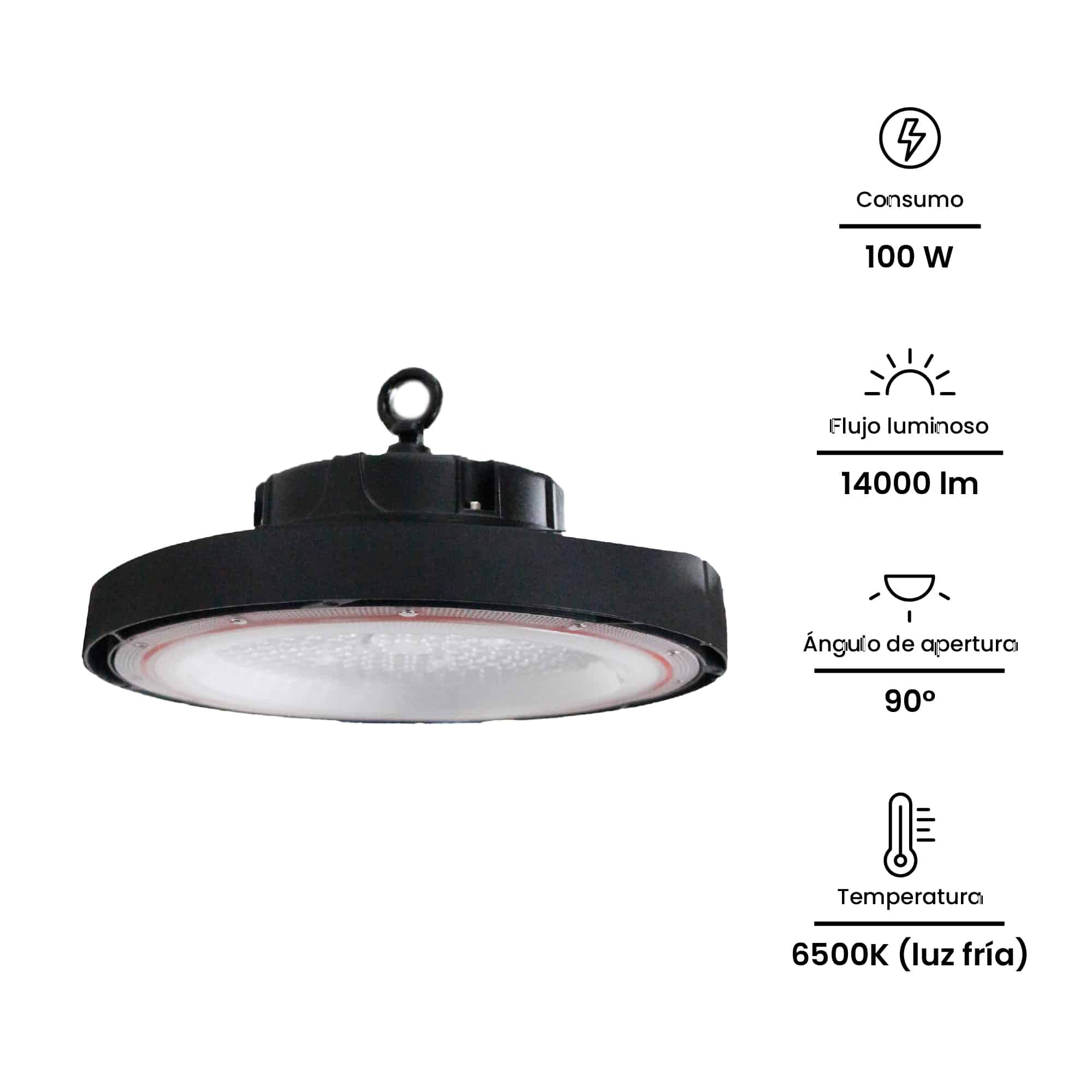 HIGHBAY LED 100W14000lM IP65 IK08 6500K  100-265VAC NVHB-100W NAVIA LED2