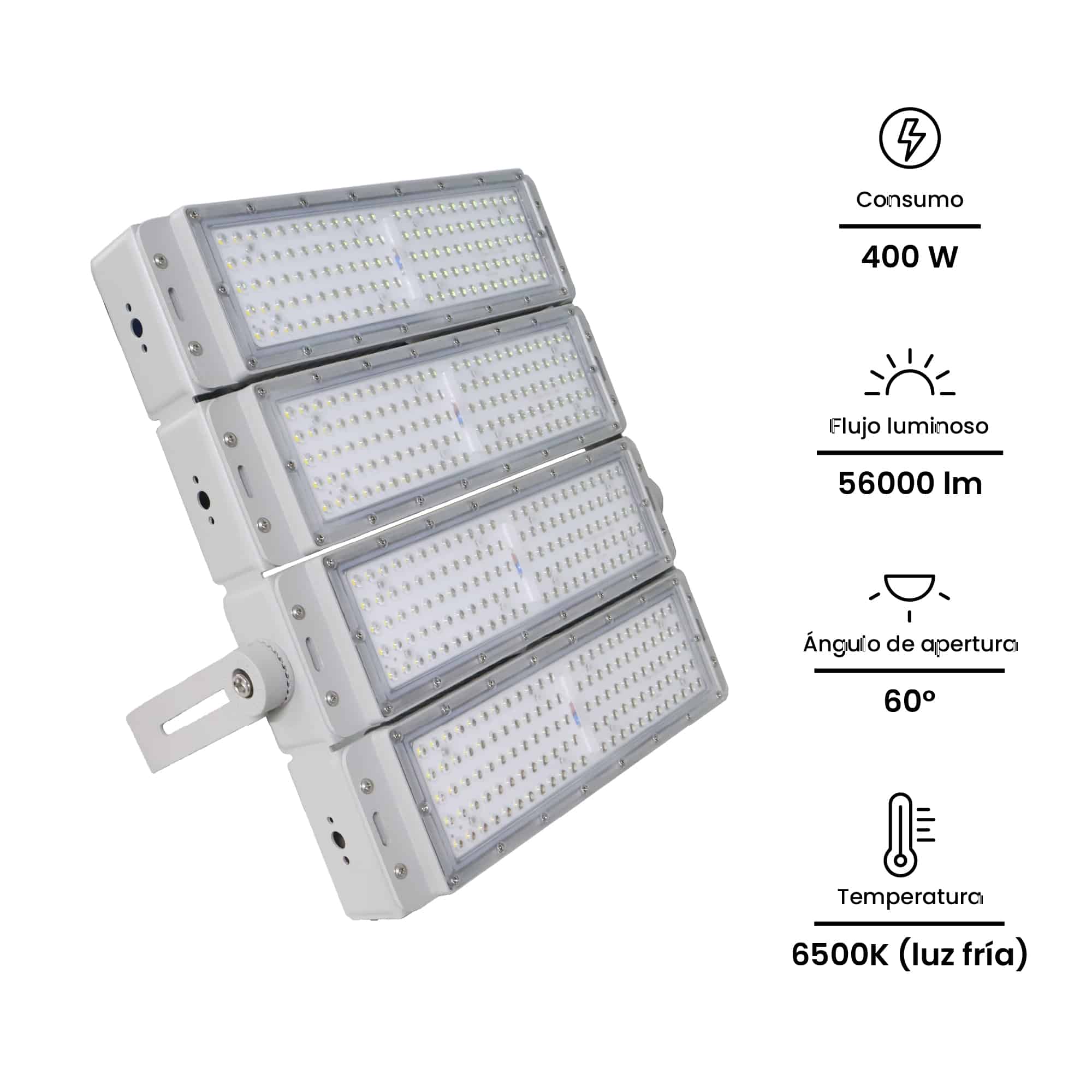 REFLECTOR LED HIGH POWER 400W 56000lM IP66 IK08 6500K 100-277VAC NVHP-REFL400W NAVIA LED2