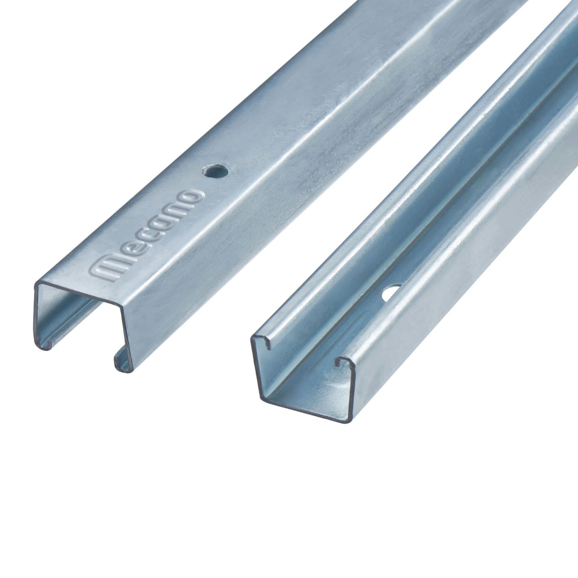 RIEL STRUT DOBLE 41MMX41MM LISO 3MTS ACERO GALVANIZADO EN CALIENTE FORM «B'' EE: 2.5MM MODELO: PALB MECANO1