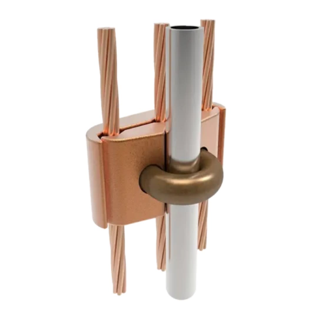 CONECTOR TIERRA CU P/3CABLES PARALELOS 2/0AWG-250MCM A TUBO 3/8'' Ø5/8''-3/4'' UL BURNDY5