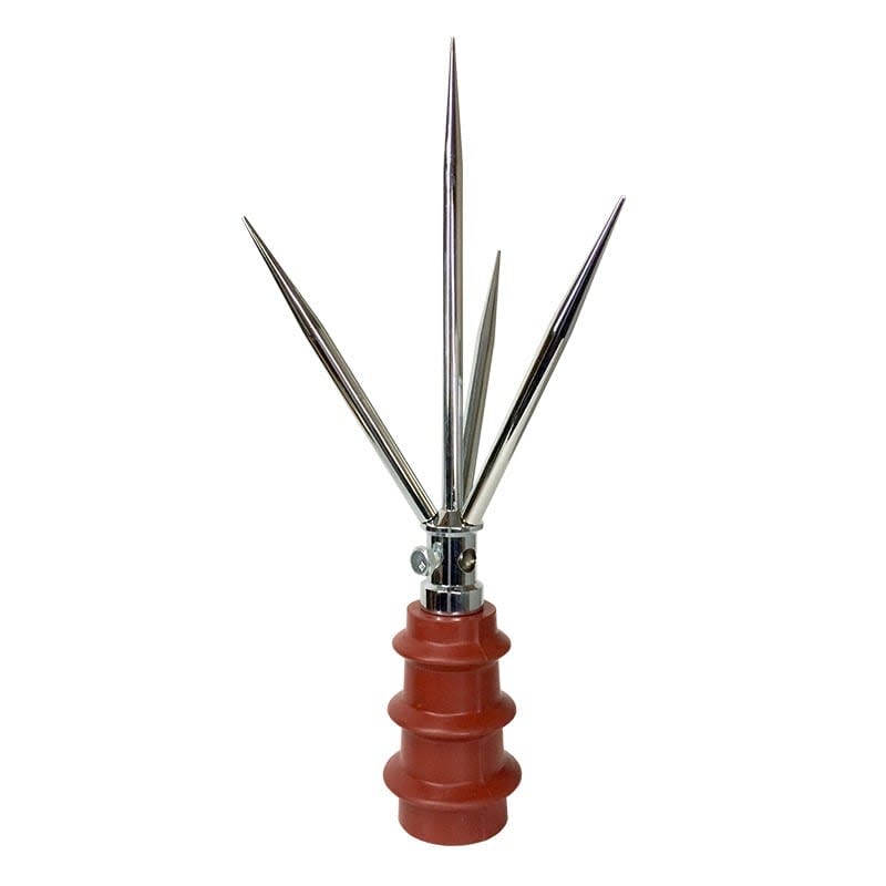 PARARRAYO TETRAPUNTAL MODELO FRANKLIN CON BASE ARALDY 5/8'' ARAGCU PT