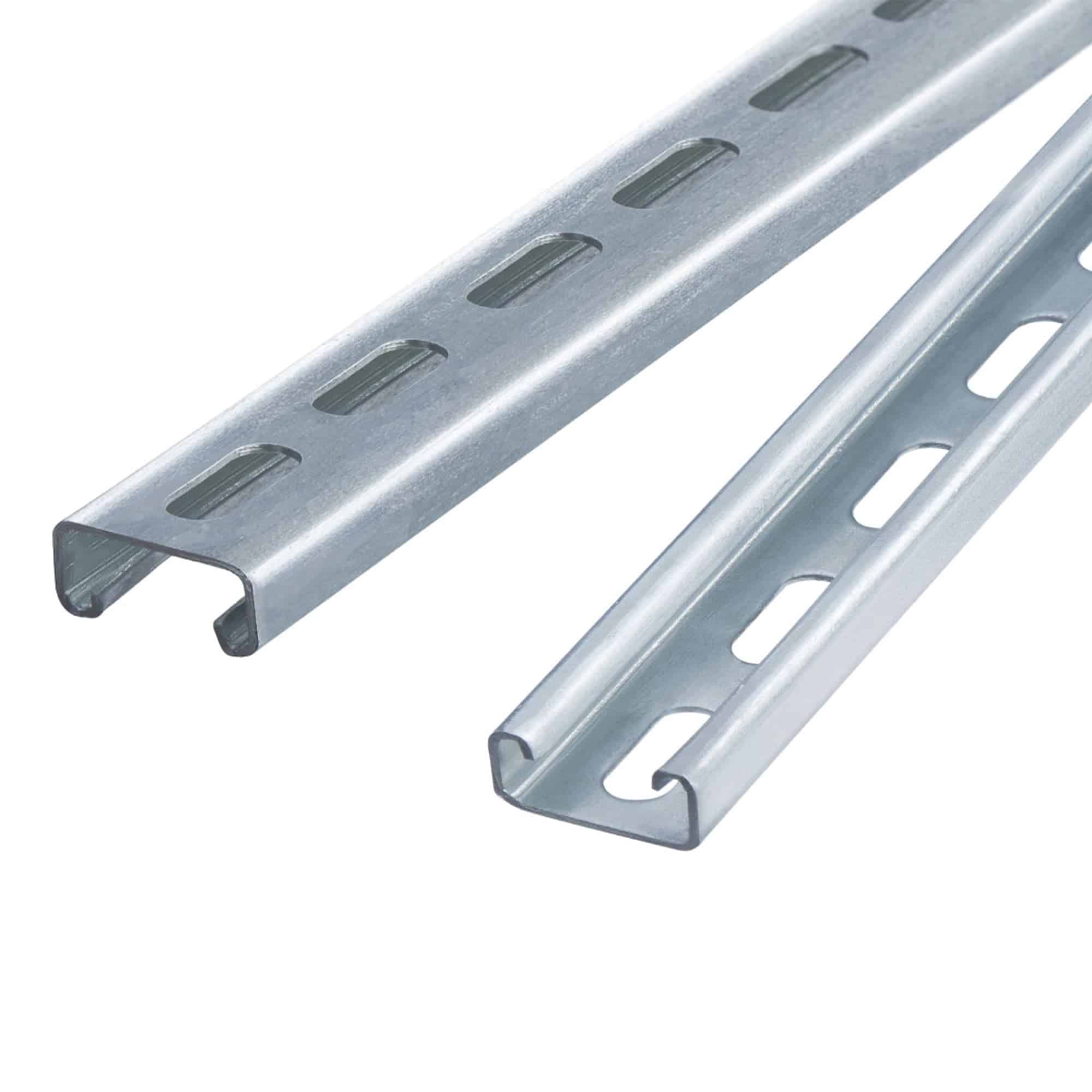 RIEL STRUT 41MMX21MM RANURADO 3MTS ACERO GALVANIZADO EN CALIENTE FORM A EE 2.0MM MODELO PBRA MECANO1