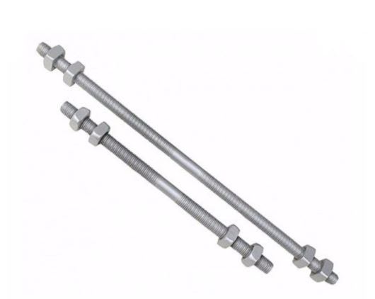 PERNO DOBLE ARMADO CON 4 TUERCAS 5/8''(16MM)X20