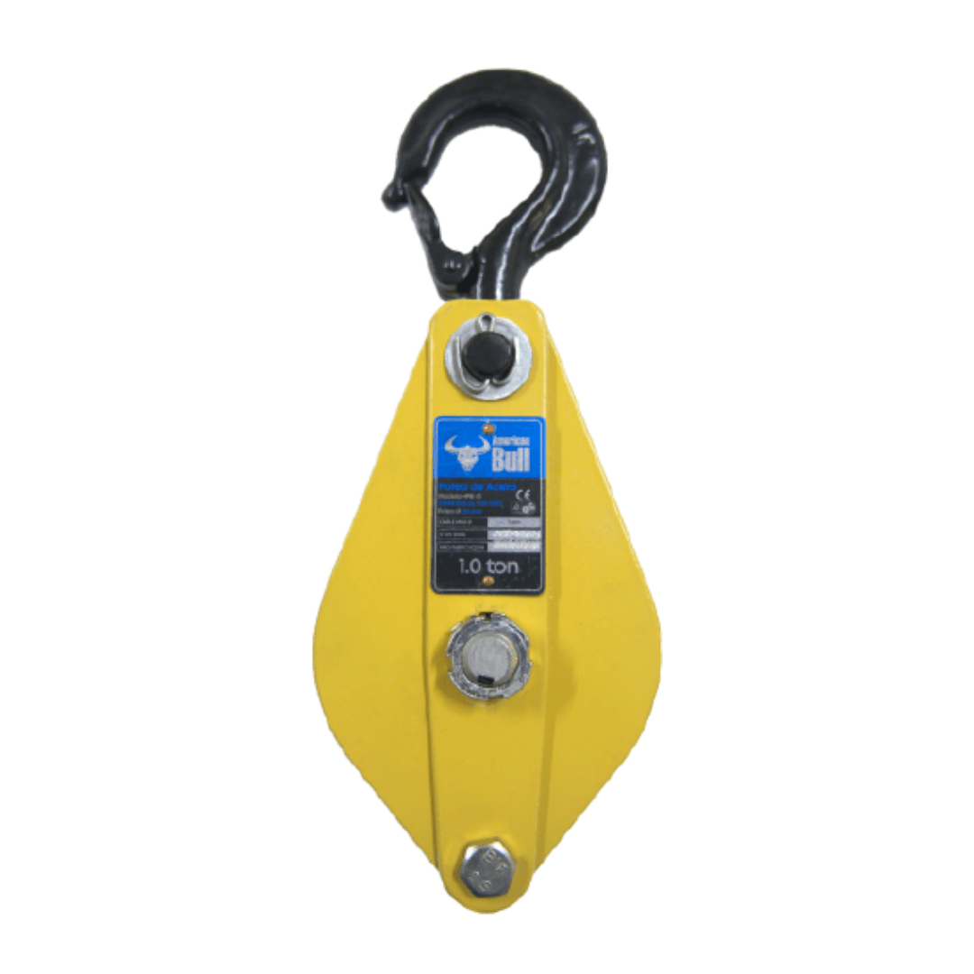 POLEA DE ACERO 6.4T HPB-64 PARA CABLE HASTA 19MM Y CUERDAS AMERICAN BULL