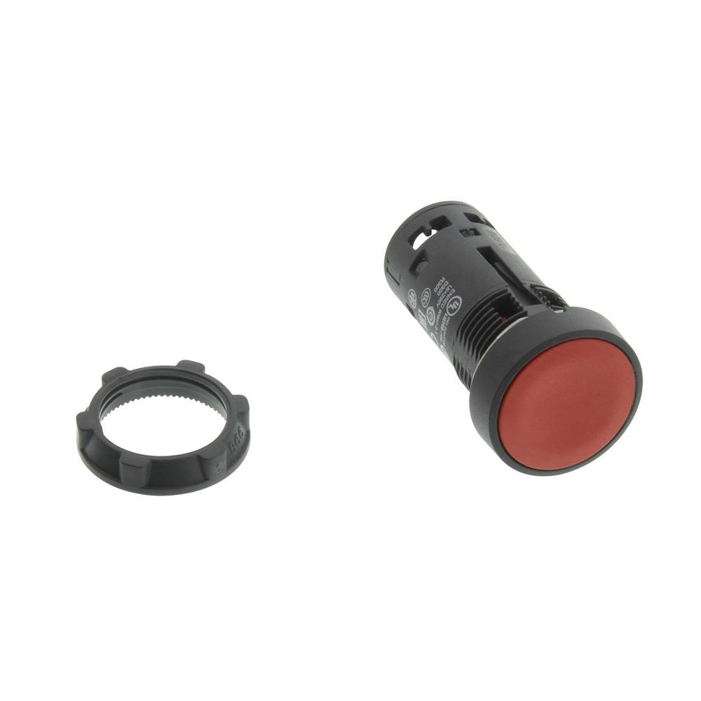 PULSADOR NO LUMINOSO RASANTE ROJO 22MM 1NC IP65 XB7NA42 SCHNEIDER ELECTRIC