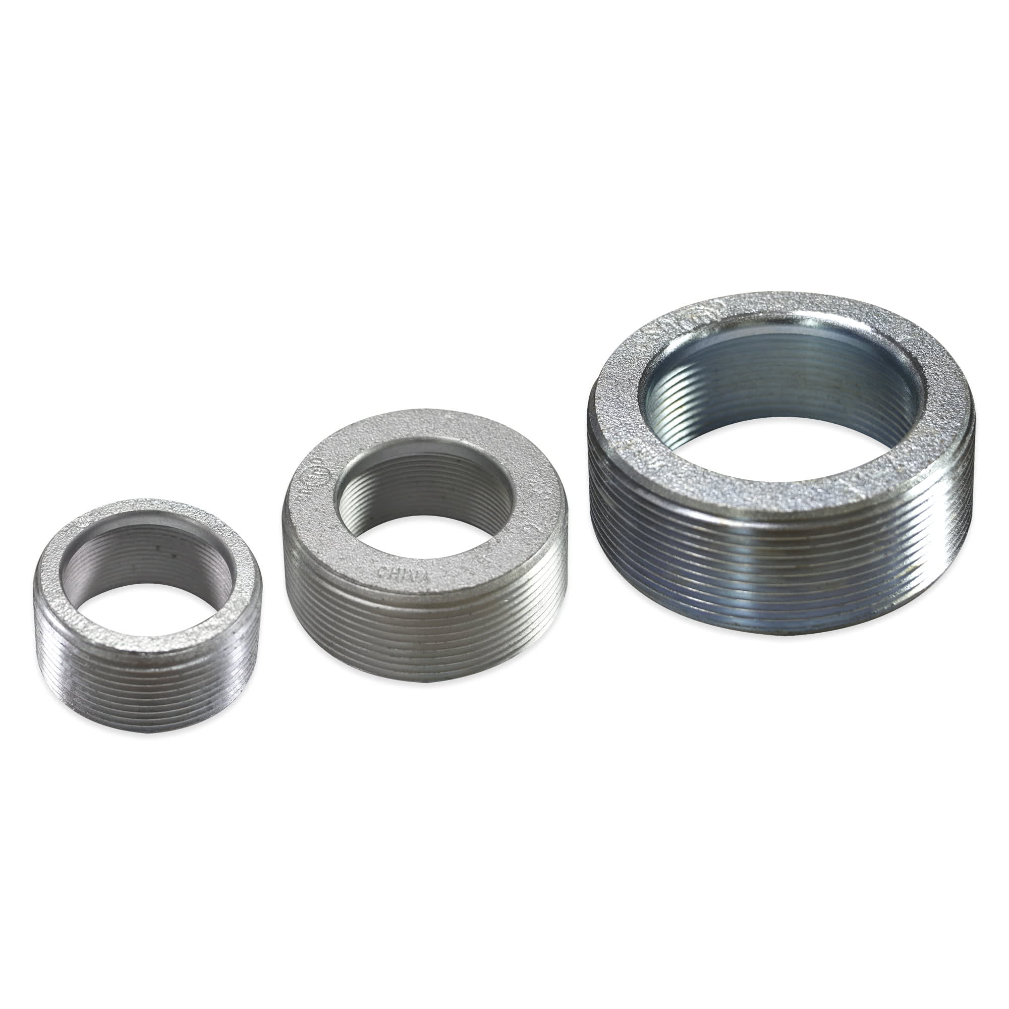 REDUCCION BUSHING 3'' A 2'' HIERRO MALEABLE ELECTRO GALVANIZADO CON UL E307843 JJ