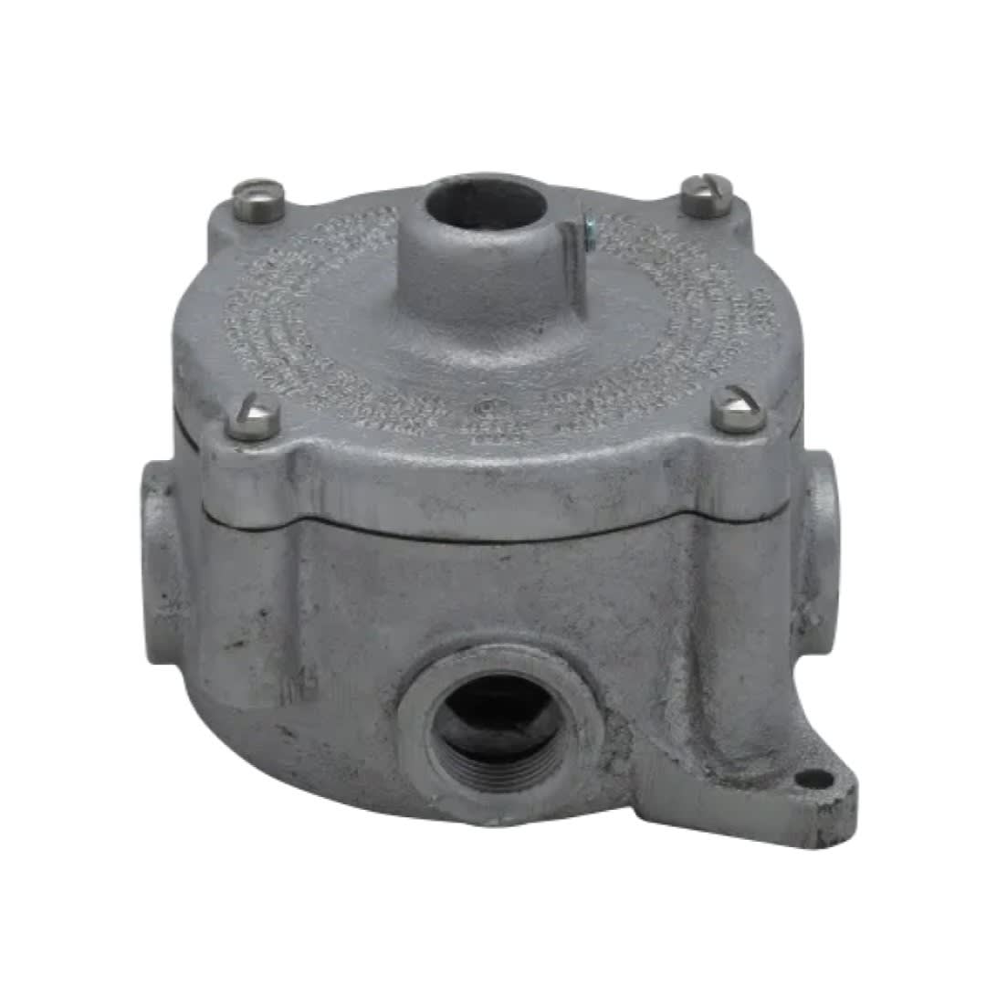 CAJA REDONDA SERIE CPS HIERRO 3/4'' HUB COVER Ø3/4'' NEMA 7 CL1 DIV1&2 UL CROUSE HINDS