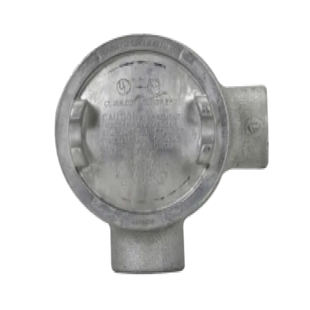 CAJA REDONDA TIPO GUAL HIERRO 1-1/4'' COVER Ø3'' NEMA 7 CL1 DIV1&2 UL CROUSE HINDS