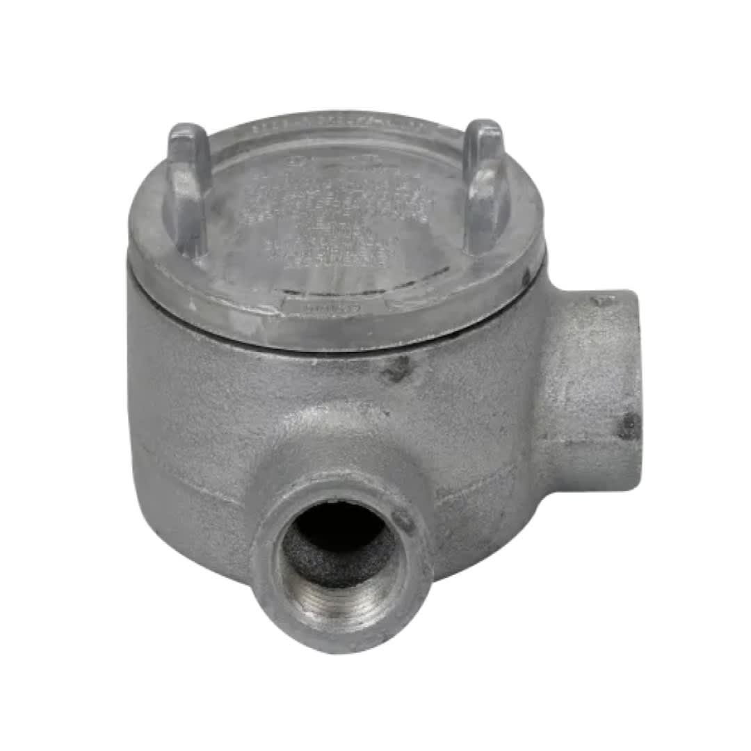 CAJA REDONDA TIPO GUAL HIERRO 1-1/4'' COVER Ø3'' NEMA 7 CL1 DIV1&2 UL CROUSE HINDS2