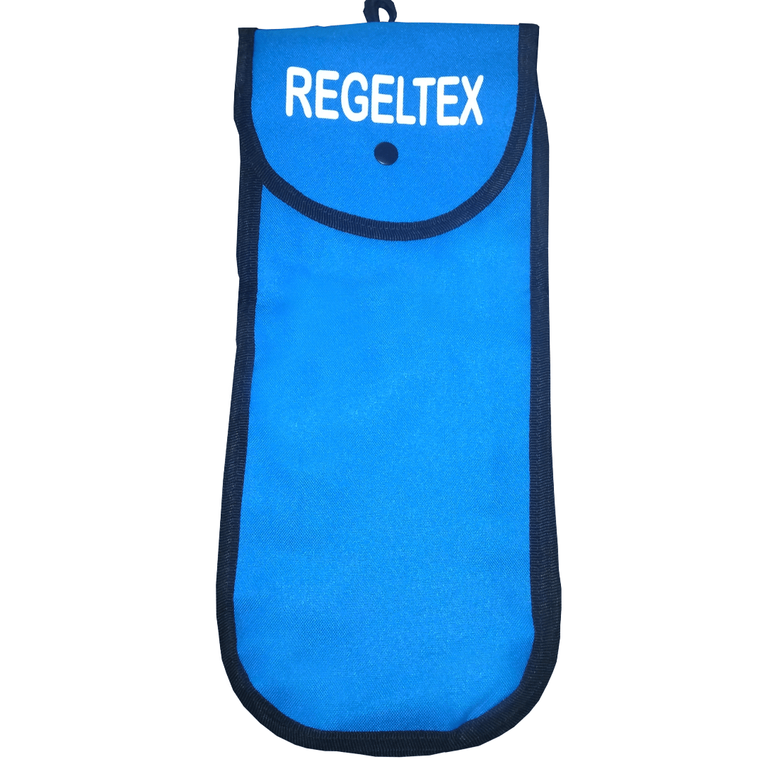 BOLSA DE TRANSPORTE PARA GUANTES DE TELA IMPERMEABILIZADA CELESTE MODELO RGX-SAC REGELTEX2