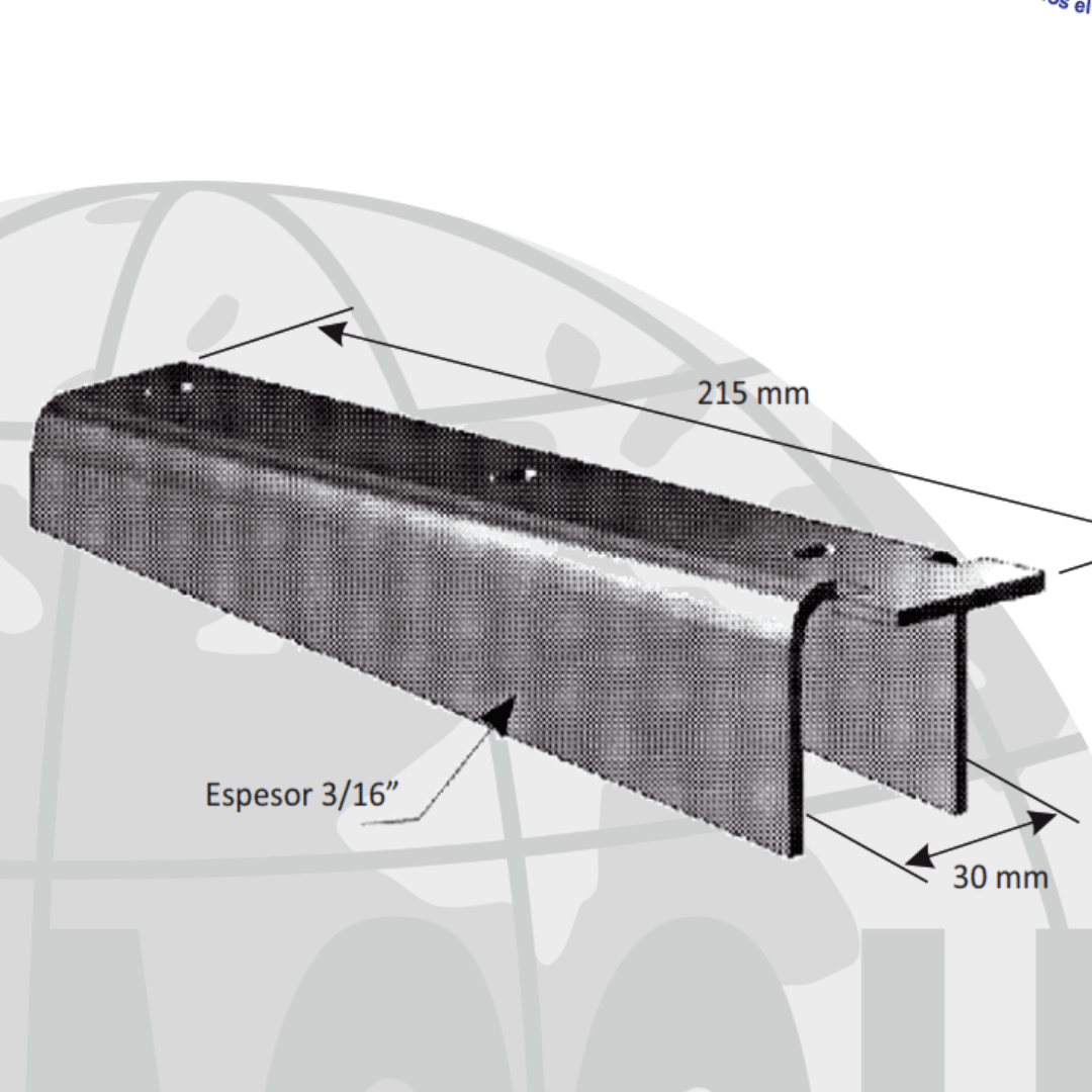 SOPORTE REGLETA GALVANIZADO EN CALIENTE 55KN APSR0000 ARAGCU FO2