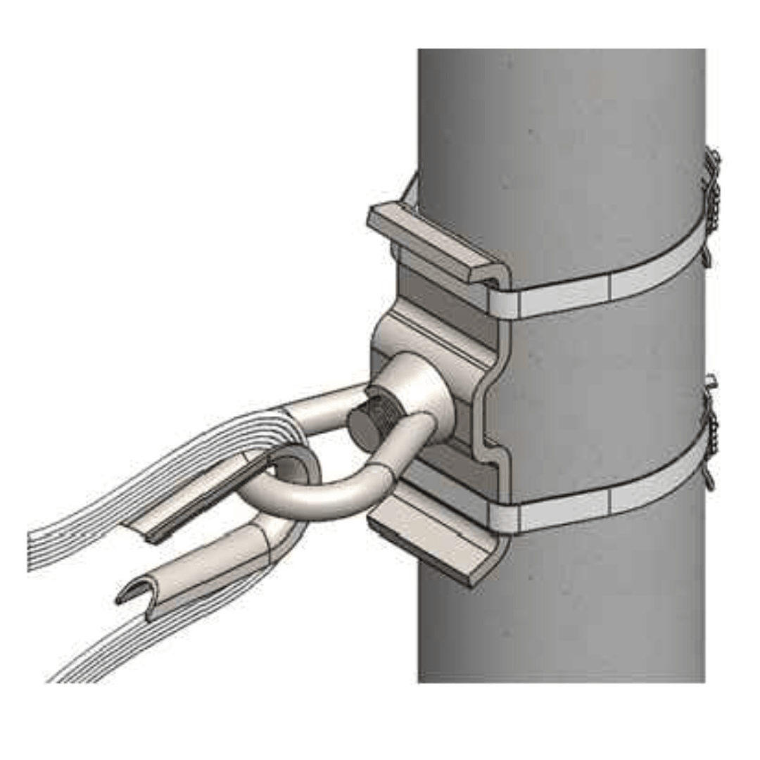 EMSAMBLE DE RETENCION PARA CABLE ADSS VANO 120 ARAGCU FO1