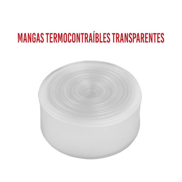MANGAS TERMOCONTRAIBLES TRANSPARENTE 1/8'' 8-12AWG RLL 50MT W2H-4-T WOER
