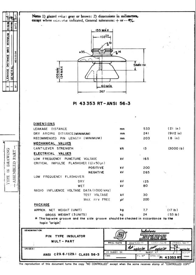 AISLADOR TIPO PIN ANSI-56-3 CERAMICO SANTANA2