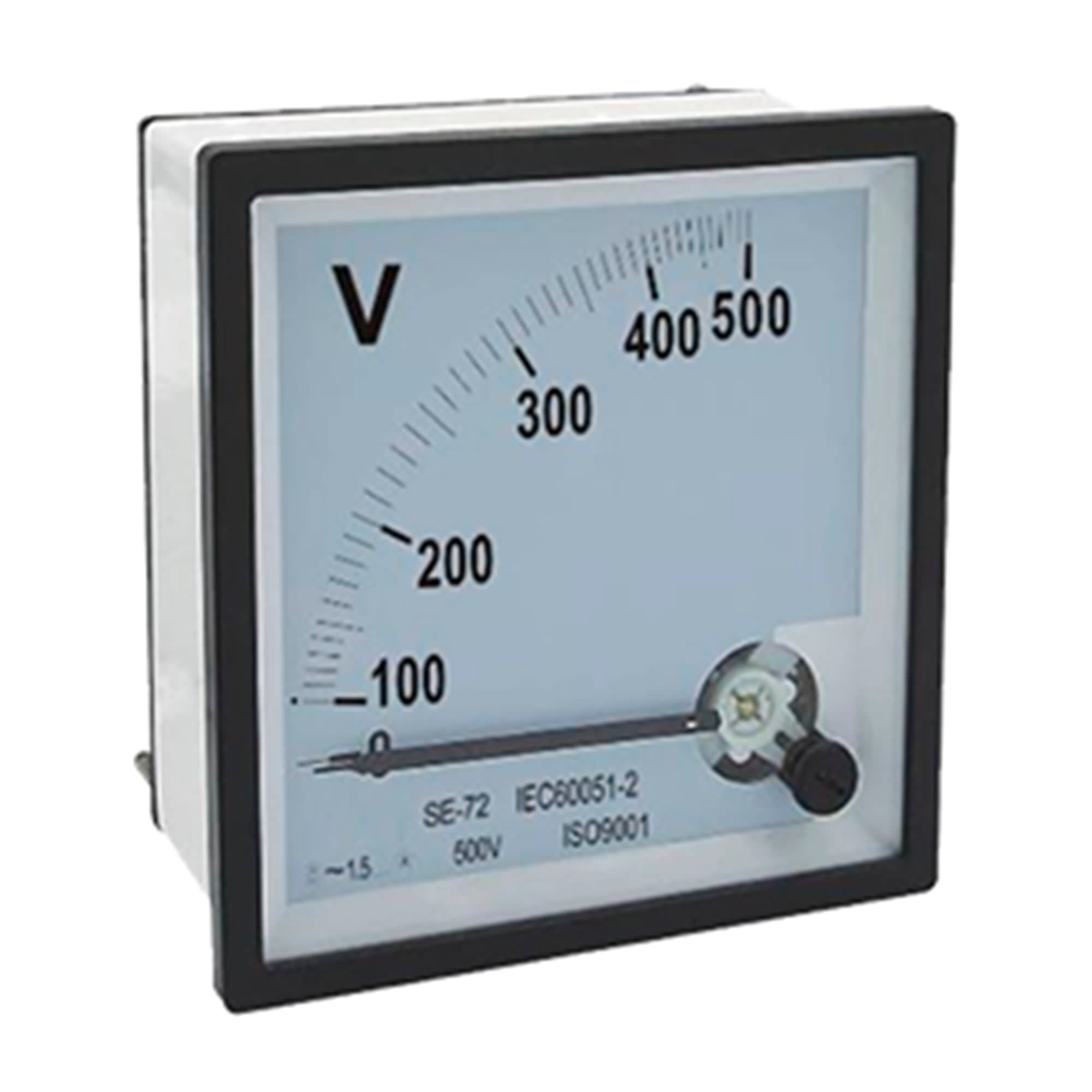 VOLTIMETRO ANALOGICO 500 VAC 72X72MM SE-72 500V NAVIA CONTROL1