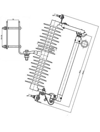 SECCIONADOR CUT OUT POLIMERICO 36KV 100A 170KVBILL TANHO2